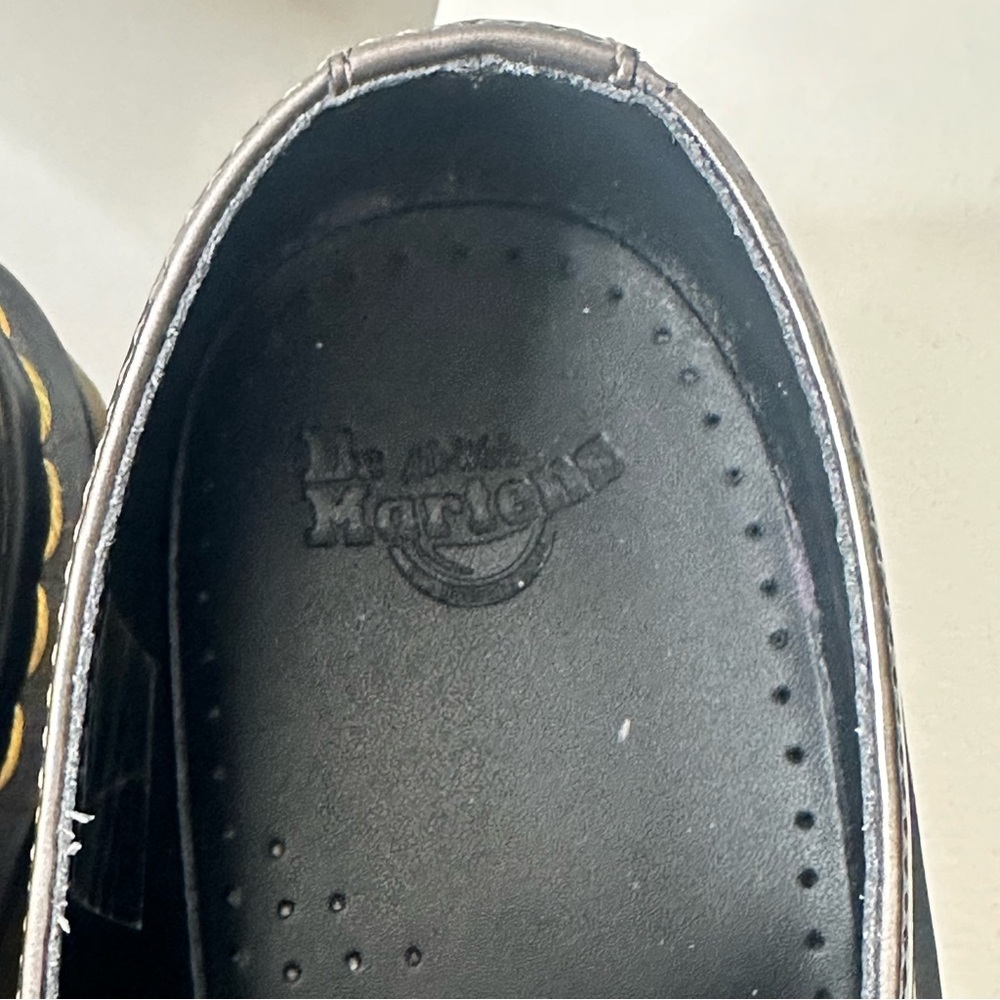 🔴 SOLD Doc Dr Martens Air Wair Shoes Patent Shiny Leather Oxford 10084 Bronzed - Picture 4 of 9